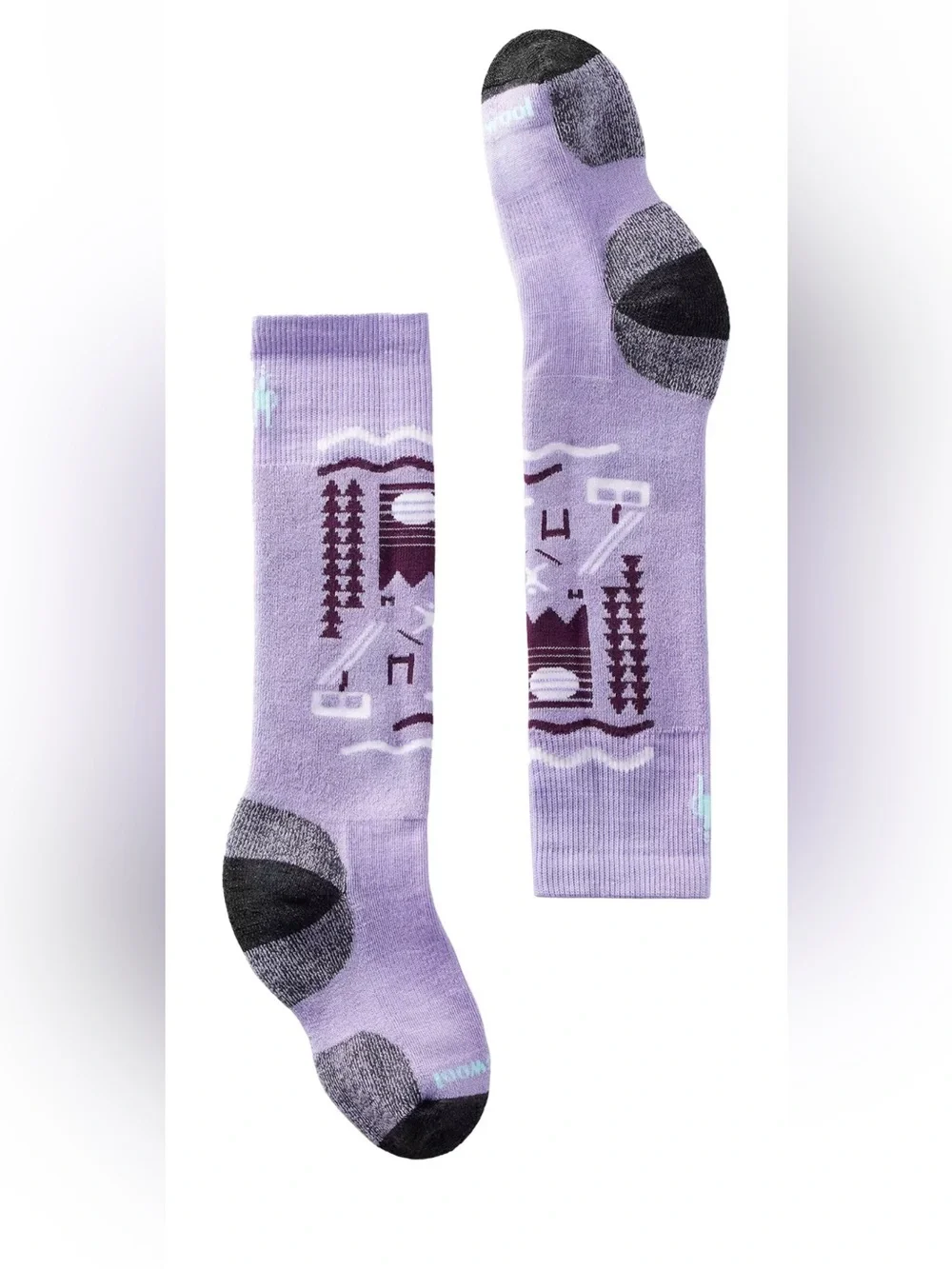 NEW Smartwool Kids Wintersport Over the Calf Socks Size Medium M 12 - 2.5 Wool